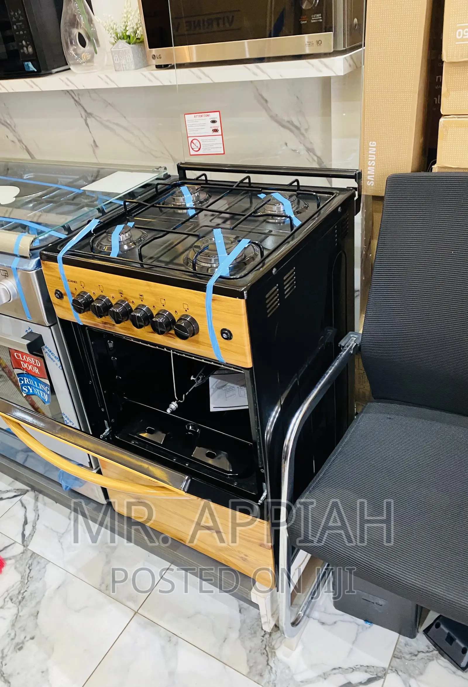 Buy Original Volcano 50x50 Oven and Grill 4gas Burner,Wooden