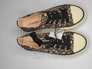 George Girls Floral Shoe With Laces Fastening