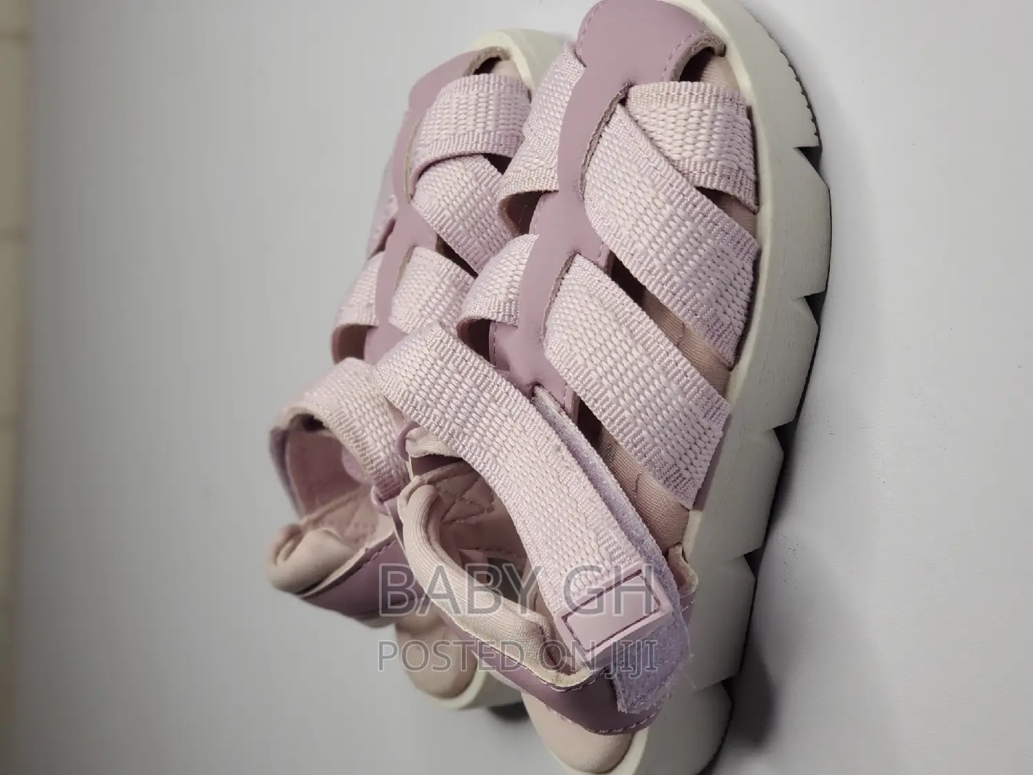 George Girls First Walkers Purple Gap Sandals