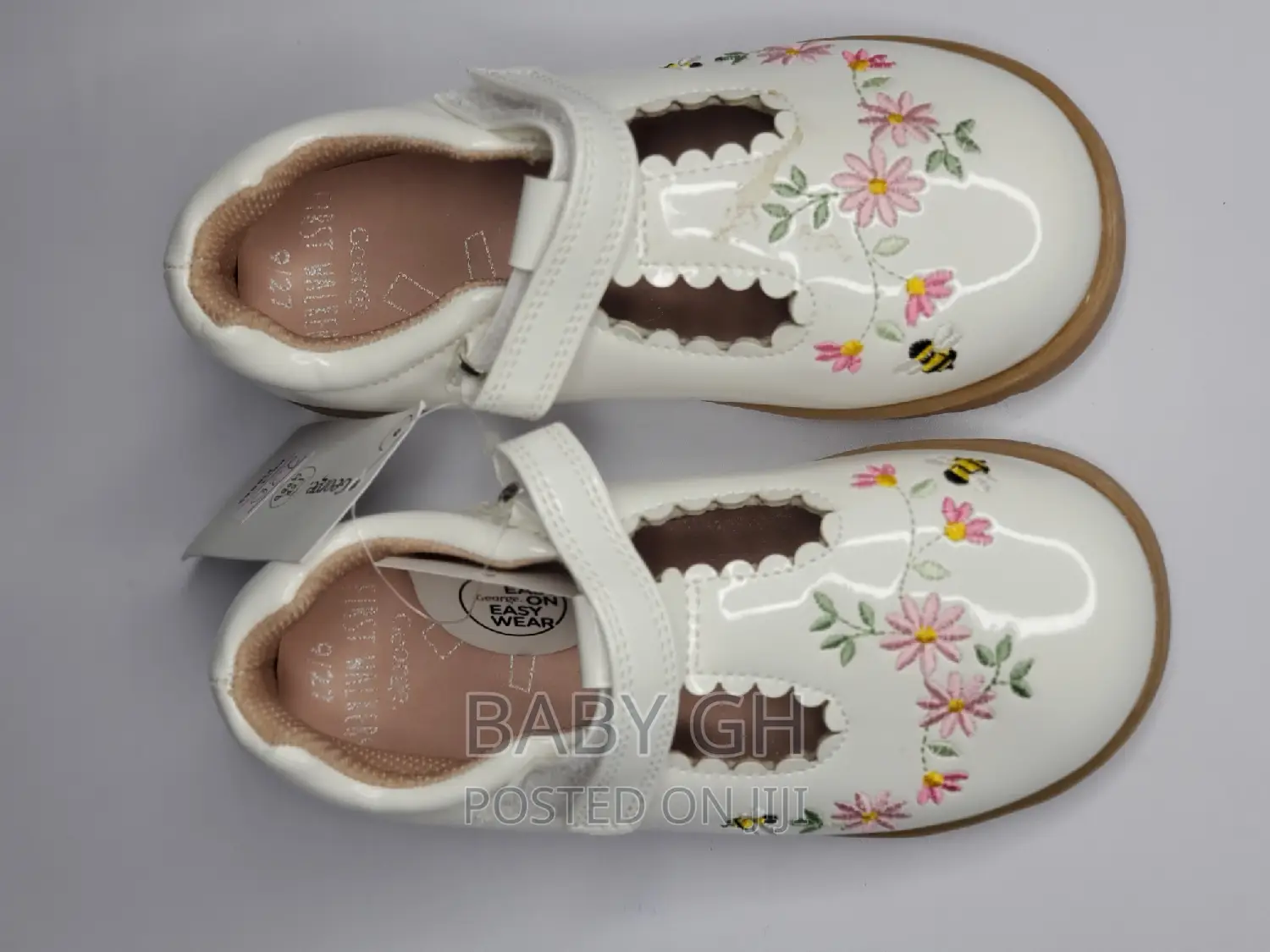George White T-Bone Floral Girls Shoe