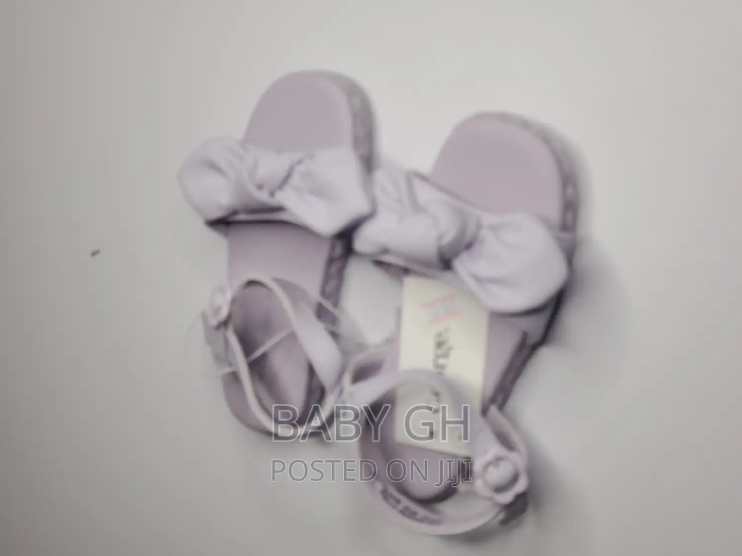 George Purple Sandals With Bow and Buckle Fastening