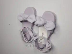 George Purple Sandals With Bow and Buckle Fastening