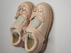 George Peach Butterfly Design Girls Shoe With Velcro