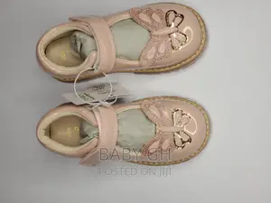 George Peach Butterfly Design Girls Shoe With Velcro