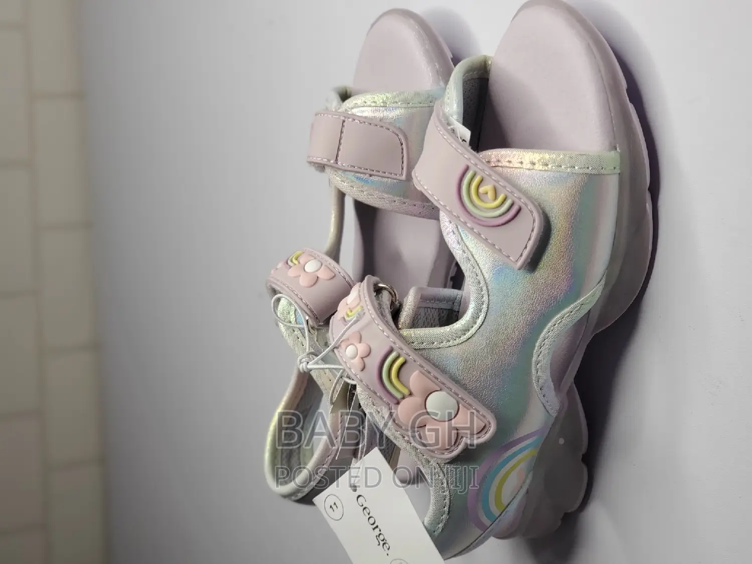 George Purple Rainbow Sandals