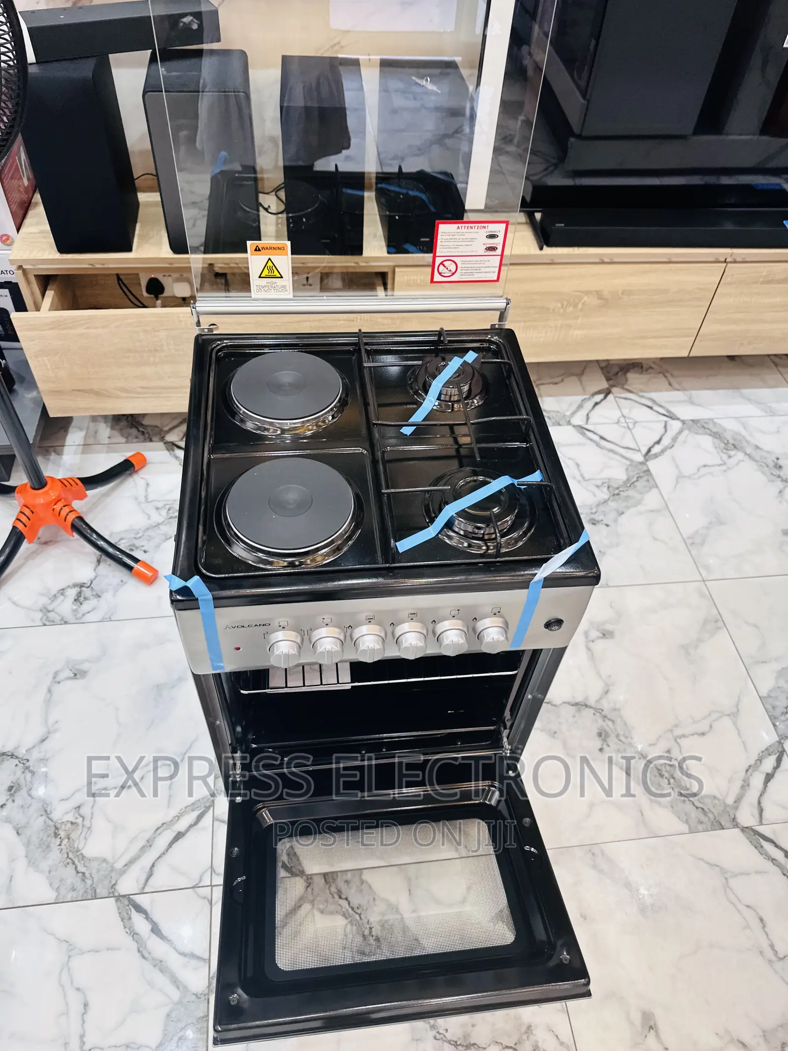 Look Very Stylish 2-2 Stove Oven Cooker Sliver