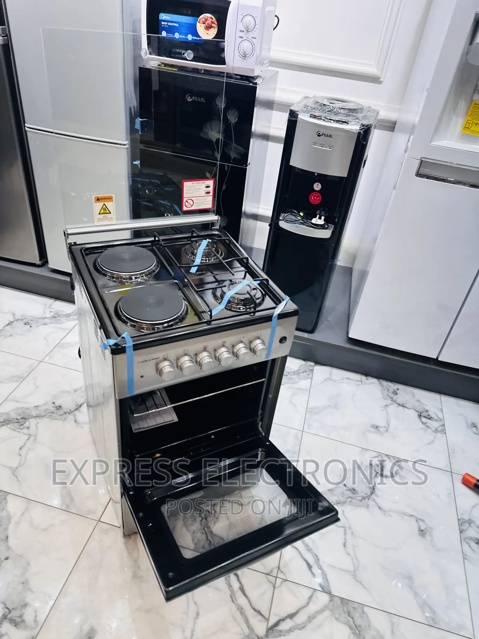 Stainless Steel Sliver Gas Electric Cooker Oven 2-2