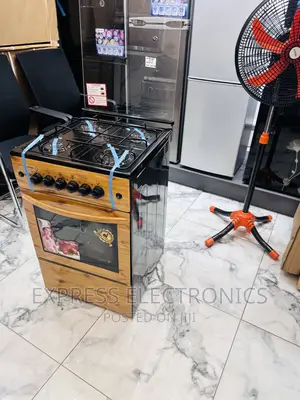 Easy Setup Gas Cooker Oven 4burner Light Wooden Grill