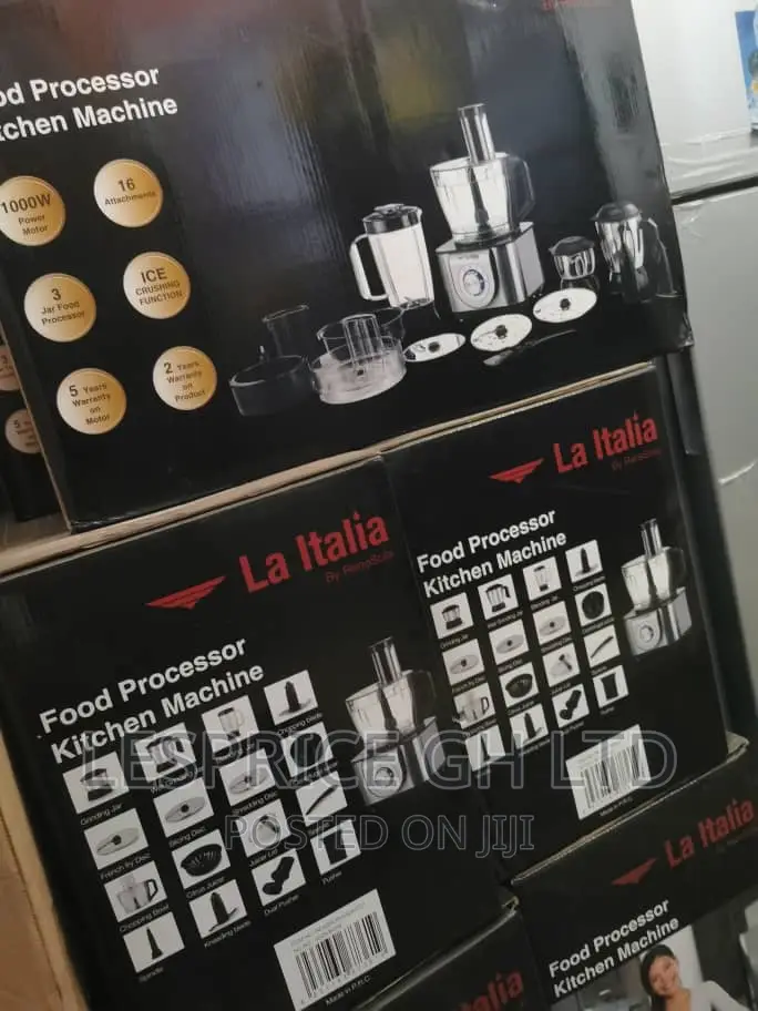 High Efficiency ~Italia 1000w Food Processor
