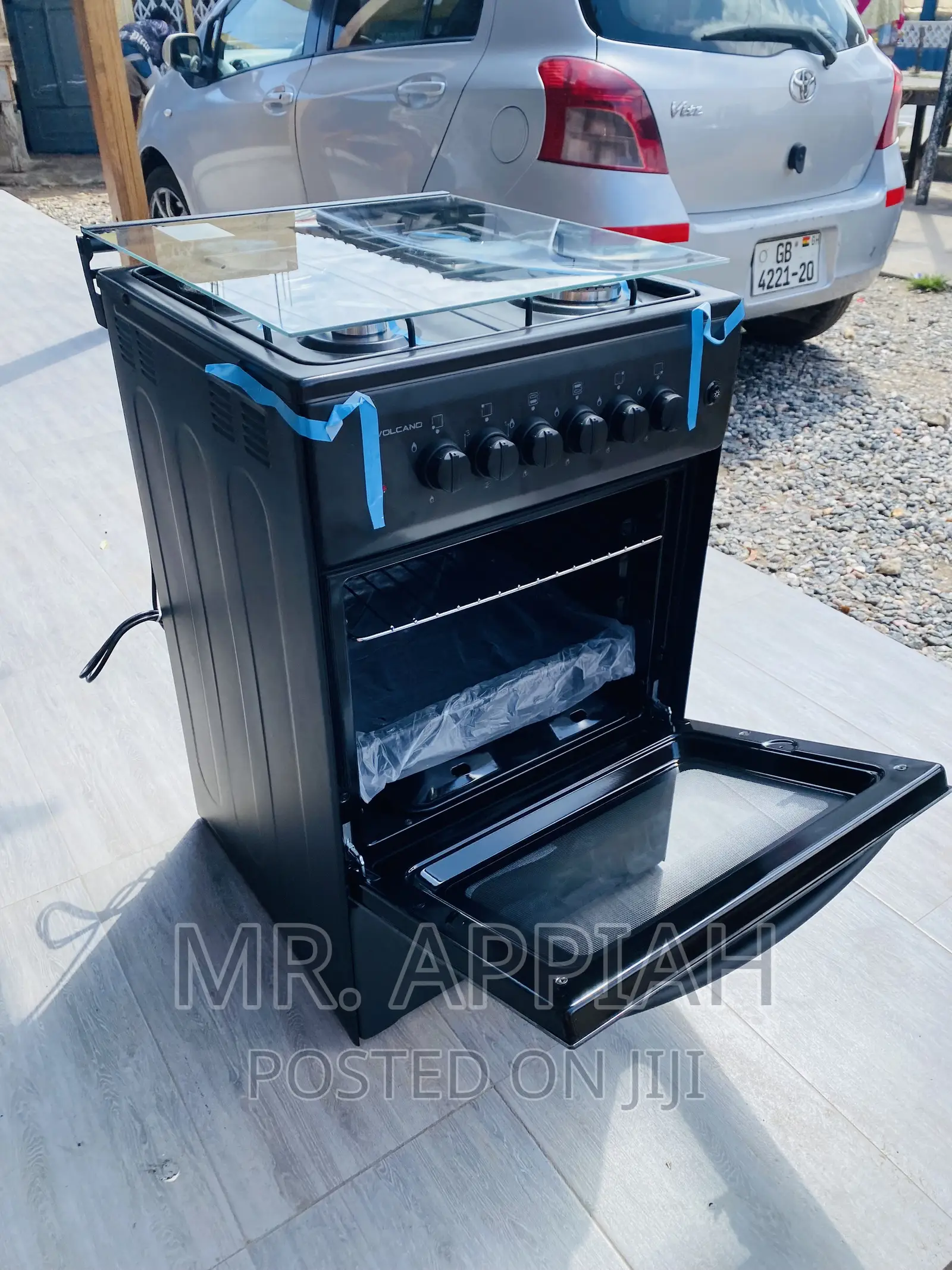 Shop Fabulous Volcano 1 Electric + 3 Gas Burner(Black).