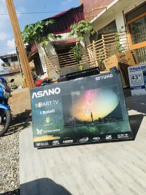 Smart UHD LED Glossy Asano  50 Inches Electric Black Tv