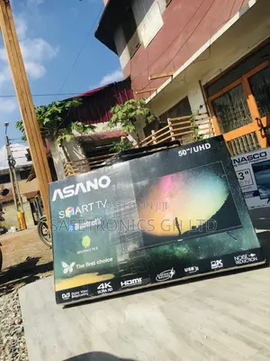UHD Smart Asano Electric 50 Inches Black Glossy LED Tv