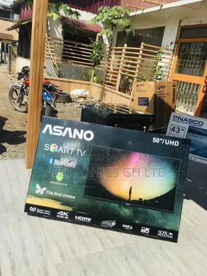 Glossy LED Asano Black 50 Inches UHD Smart Electric Tv