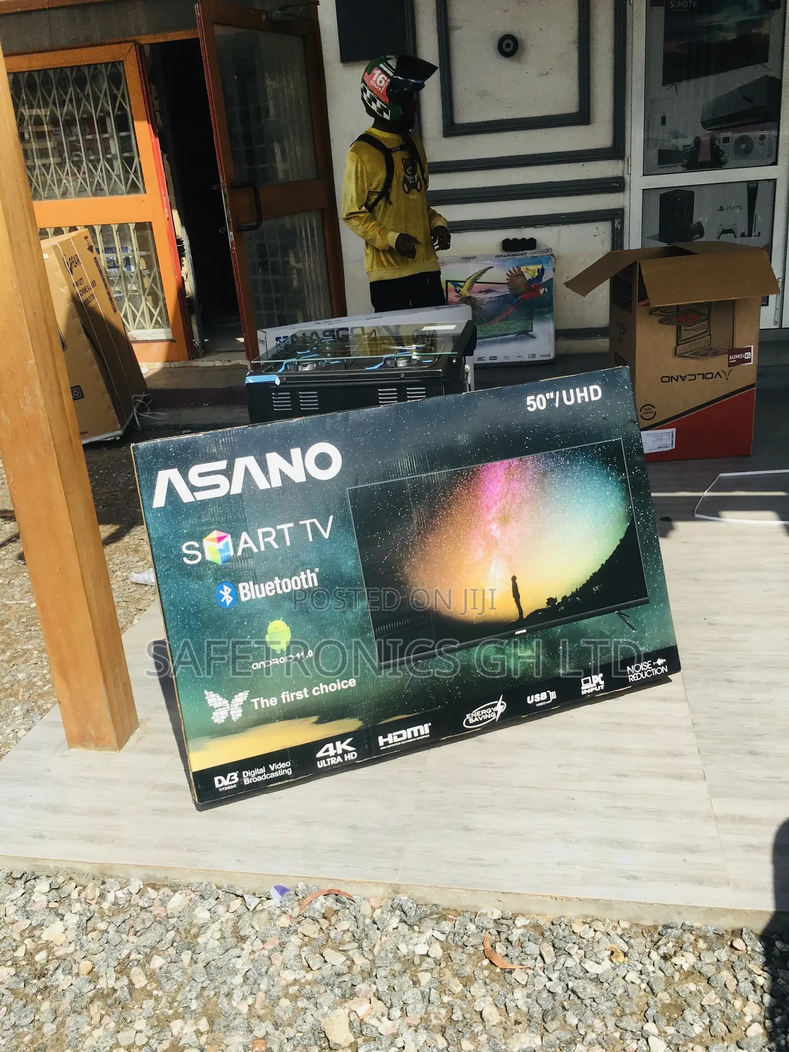 50 Inches LED Glossy Electric Black UHD Smart Tv 