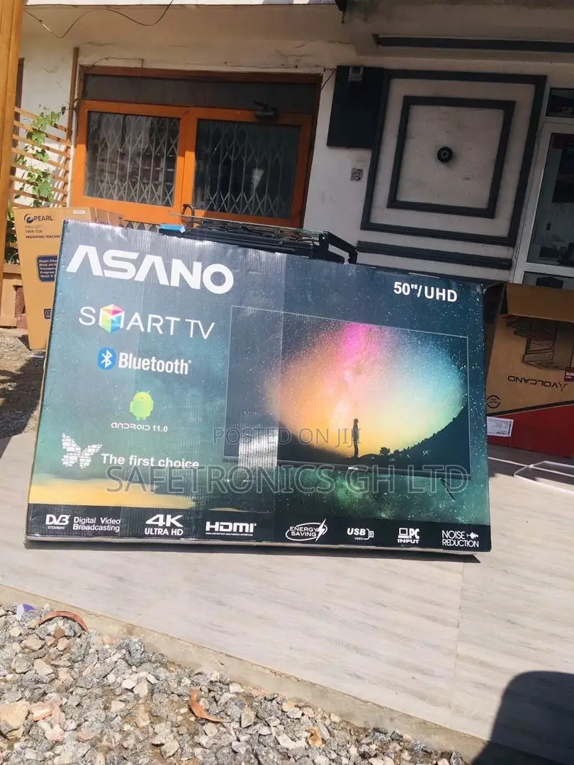 UHD Asano Black 50 Inches LED Glossy Smart Tv