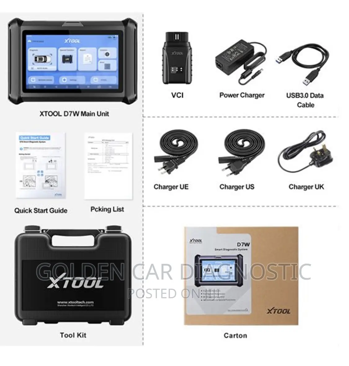 Xtool D7 W Obd2 Car Diagnostic Scanner