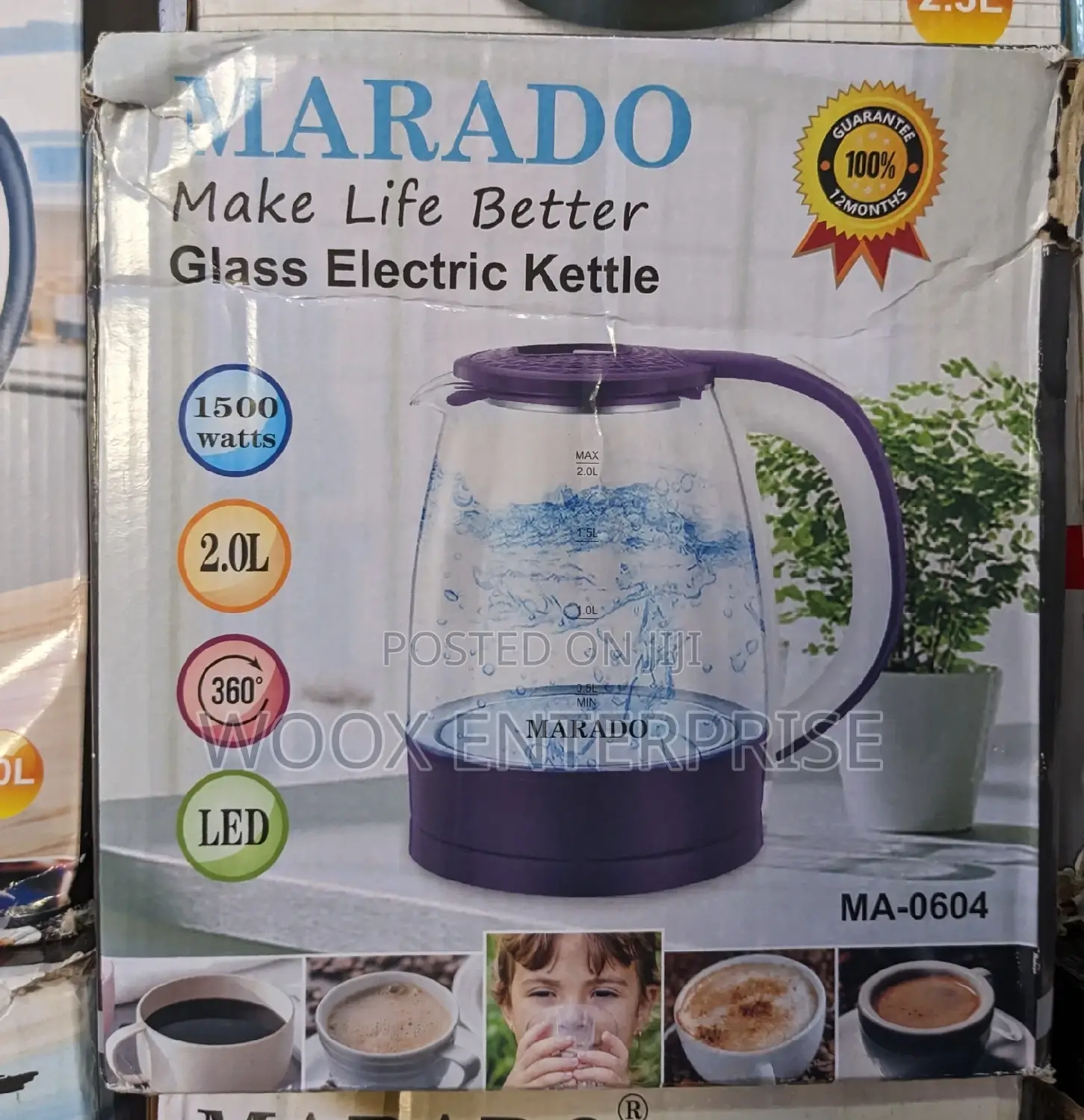 Marado Glass Electric Kettle (2l)