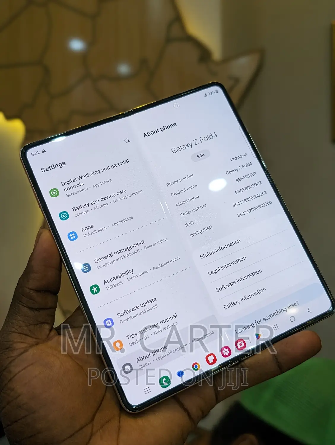 New Samsung Galaxy Z Fold4 512 GB Gold