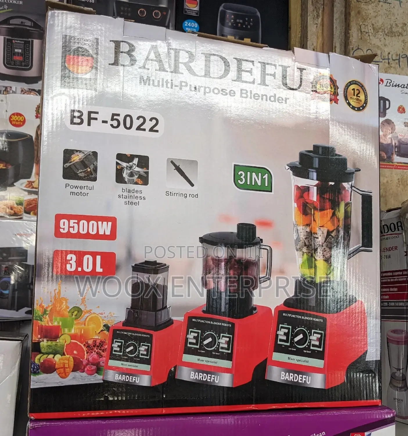 Bardefu 3 in 1 Multi-Purpose Blender
