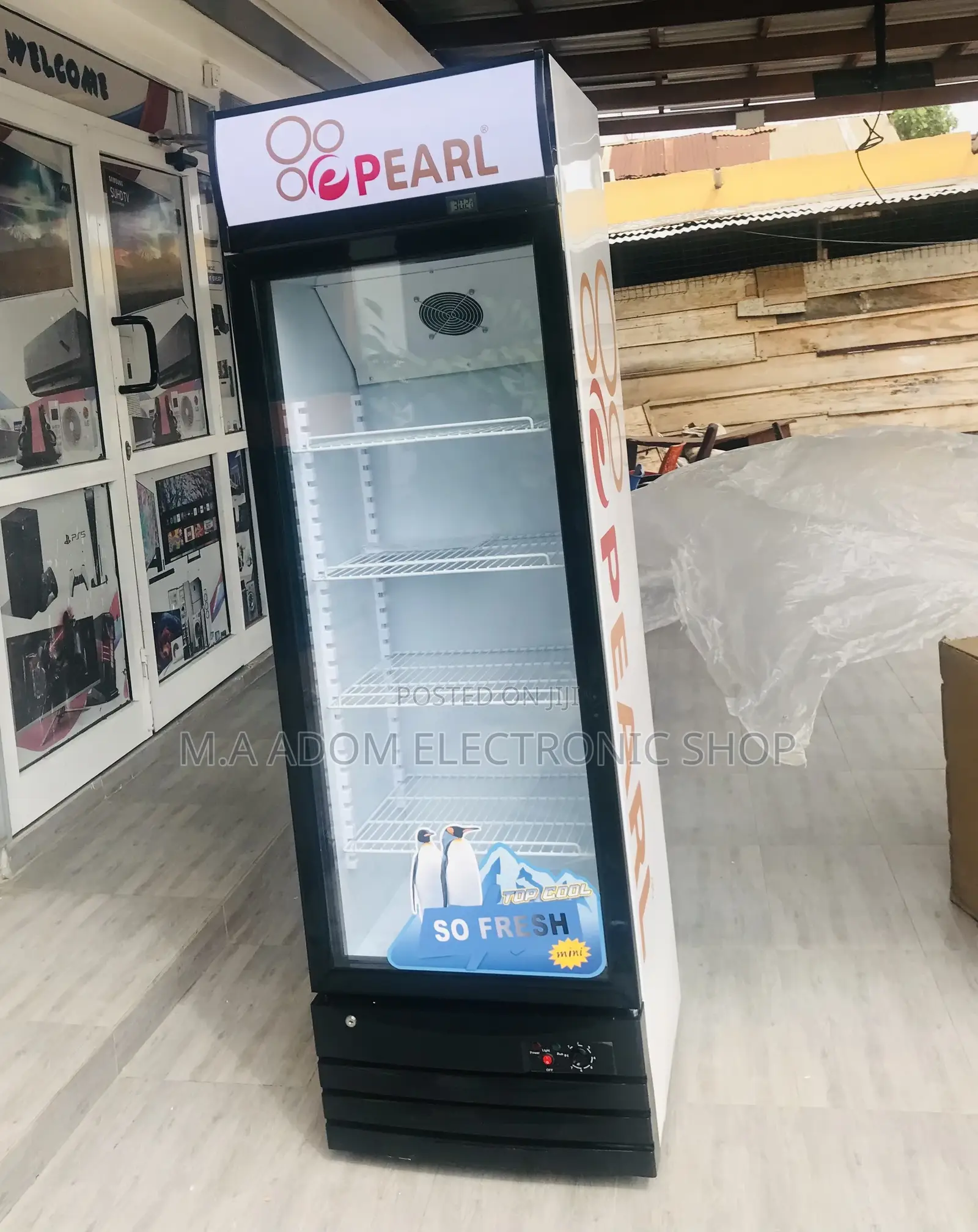 Fast Chilling Pearl PVC-28 1 Door Electric Display Fridge 
