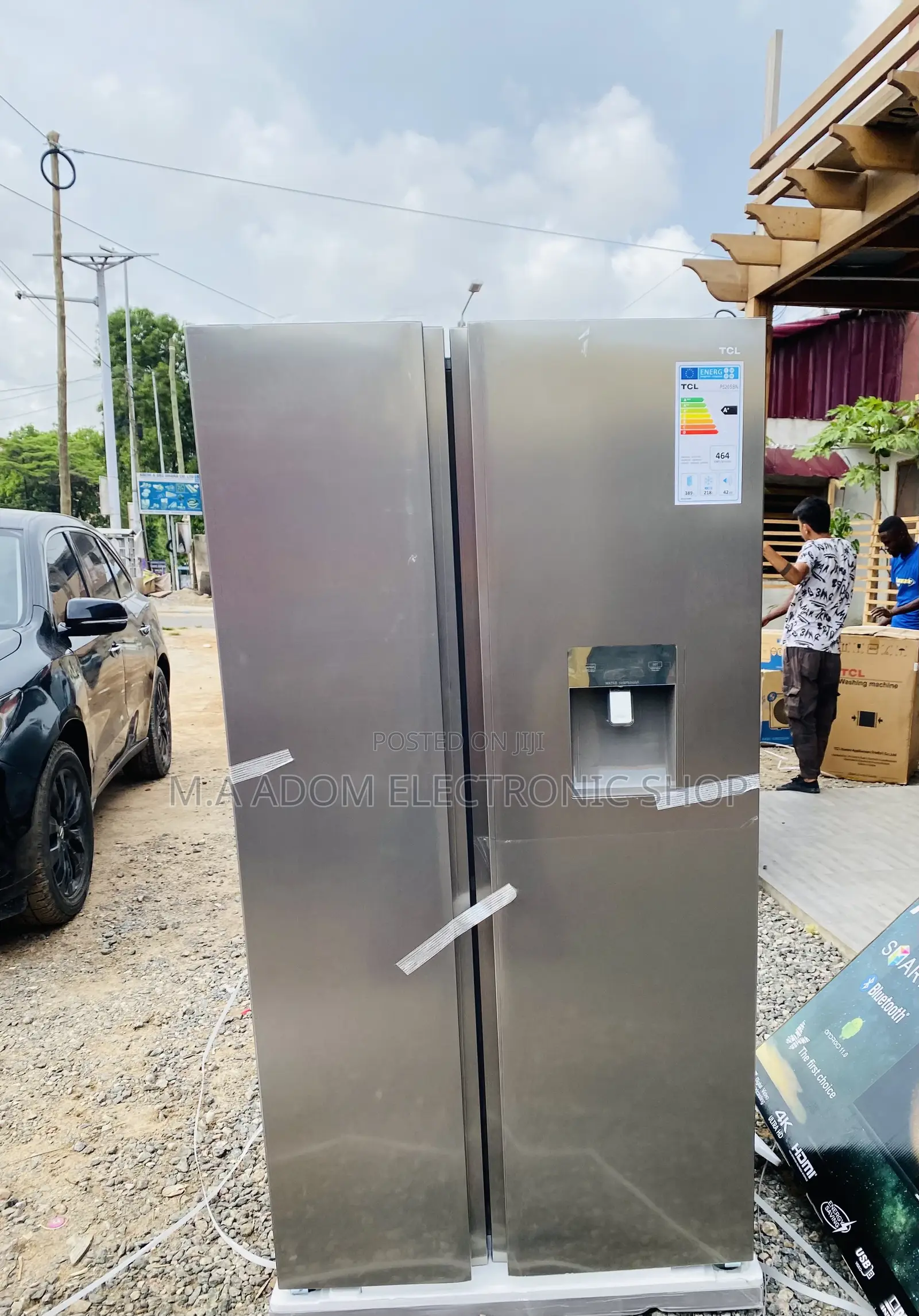 Energy Sufficient TCL P520SBN Side by Side Fridge(607ltr).