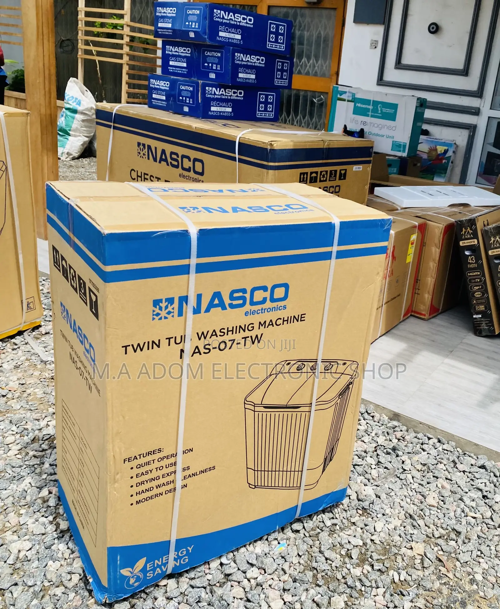 Better Washing Nasco 7kg Top Load Washing Machine + Spin/Dry