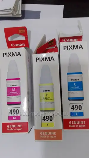 Photo - CANON Gi-490 (Bk/C/M/Y) Original Black Colour Ink Bottle
