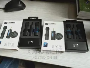 2 in 1 Wireless Lapel Mic for Phones Camera -Quality Sound