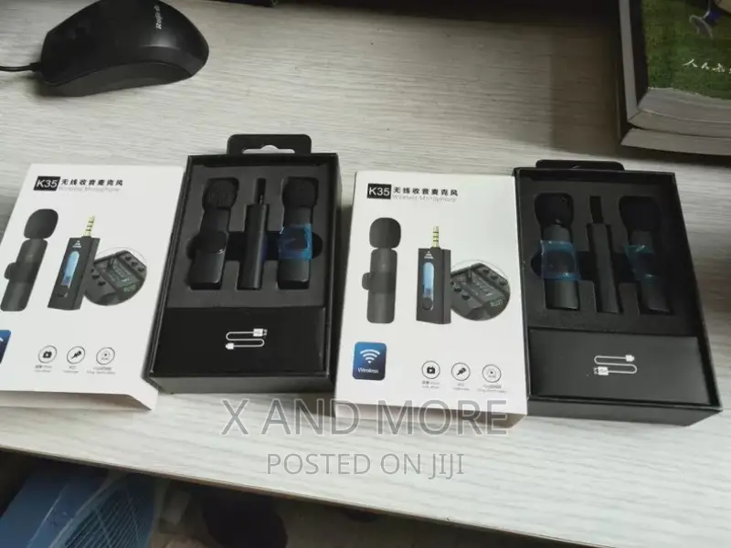 2 in 1 Wireless Lapel Mic for Phones Camera -Quality Sound