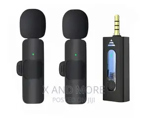 2 in 1 Wireless Lapel Mic for Phones Camera -Quality Sound