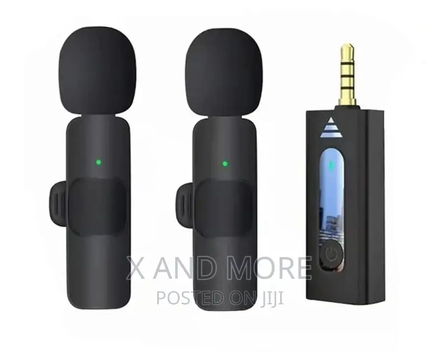 2 in 1 Wireless Lapel Mic for Phones Camera -Quality Sound