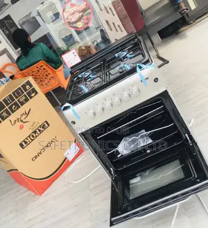 4 Gas Oven With Grill 60x60 Ferre Gray Glass Lid