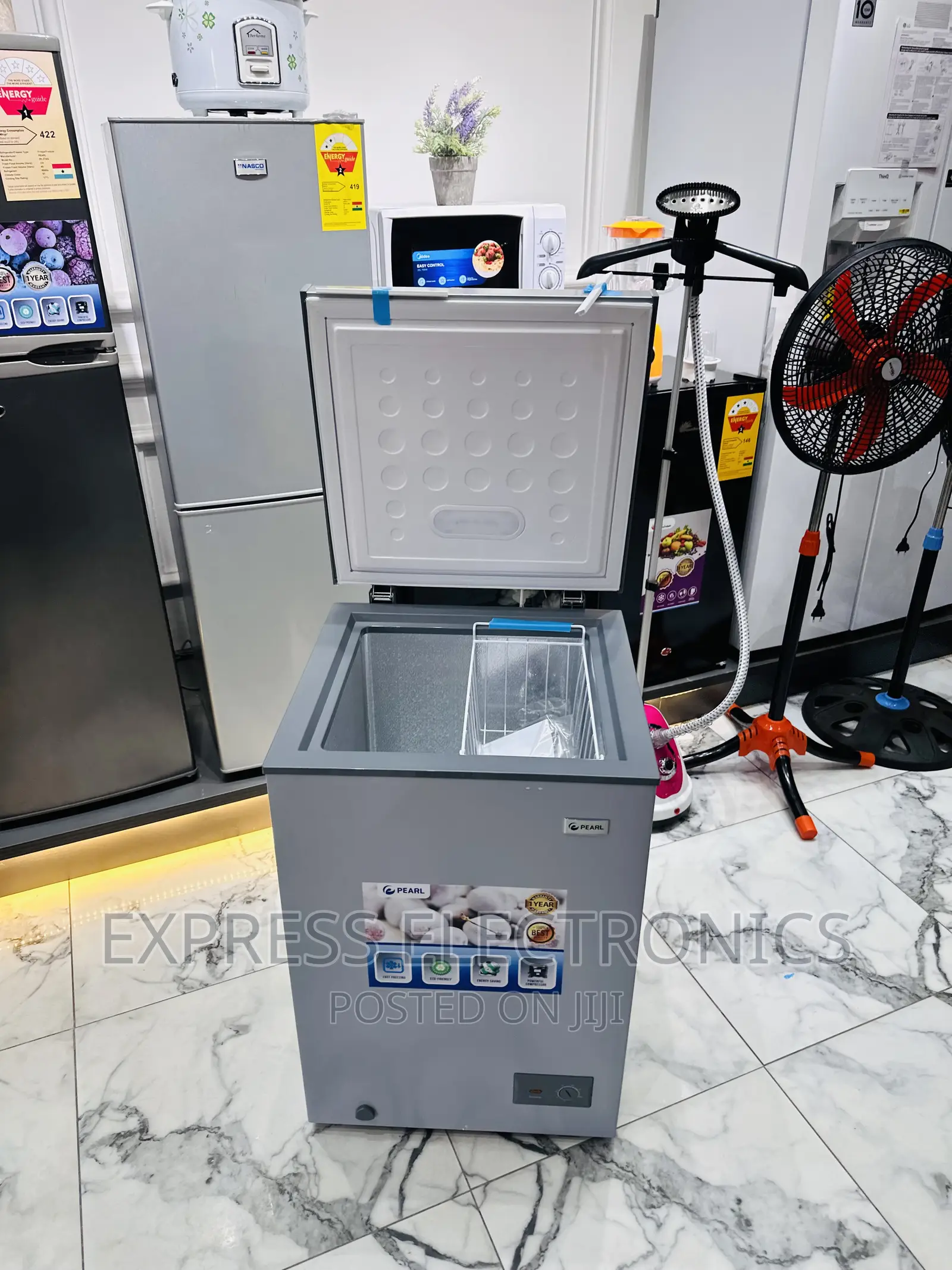 Shop the Best Pearl Chest Freezer PCF-127 (100 Liters) Grey