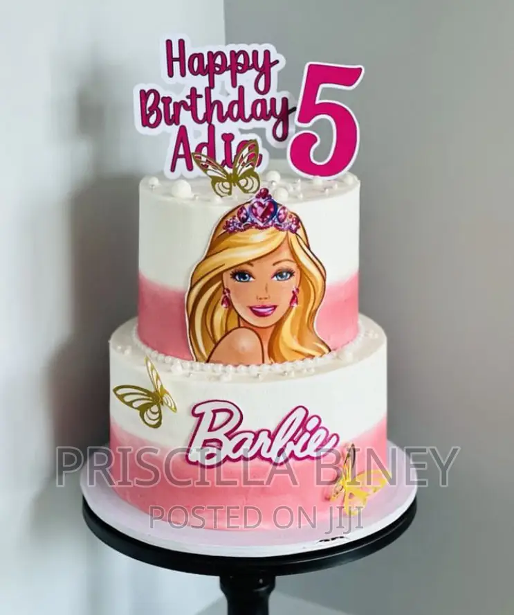 Creamy Barbie Character Cake