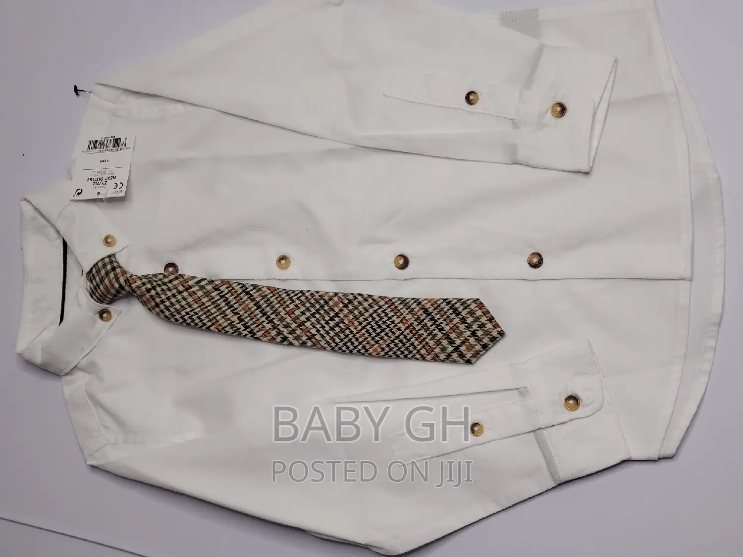 Next White Boys Longsleeves With a Tie