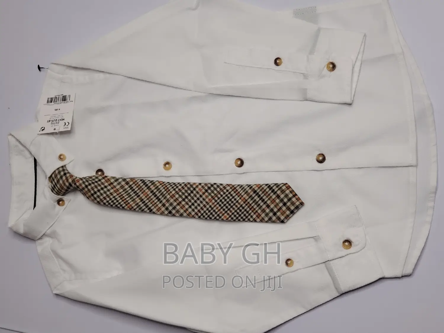 Next White Boys Longsleeves With a Tie