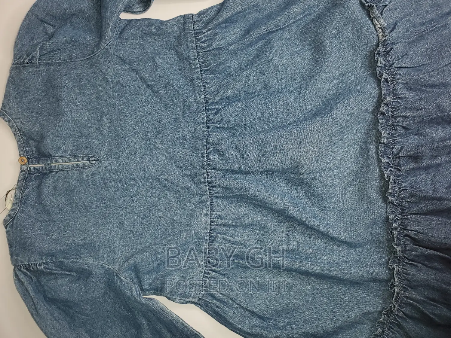 Blue Denim Girls Dress