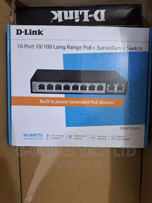 D-Link 10-Port Long Range Poe + Surveillance Switch