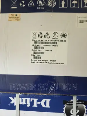 D-Link FTP Indoor Cat 6 Cable 305m