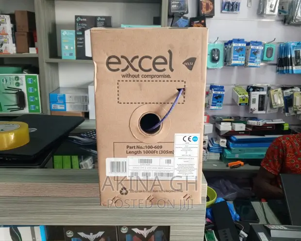 Excel Cat6 Utp Cable 305m Violet Color Bx305m