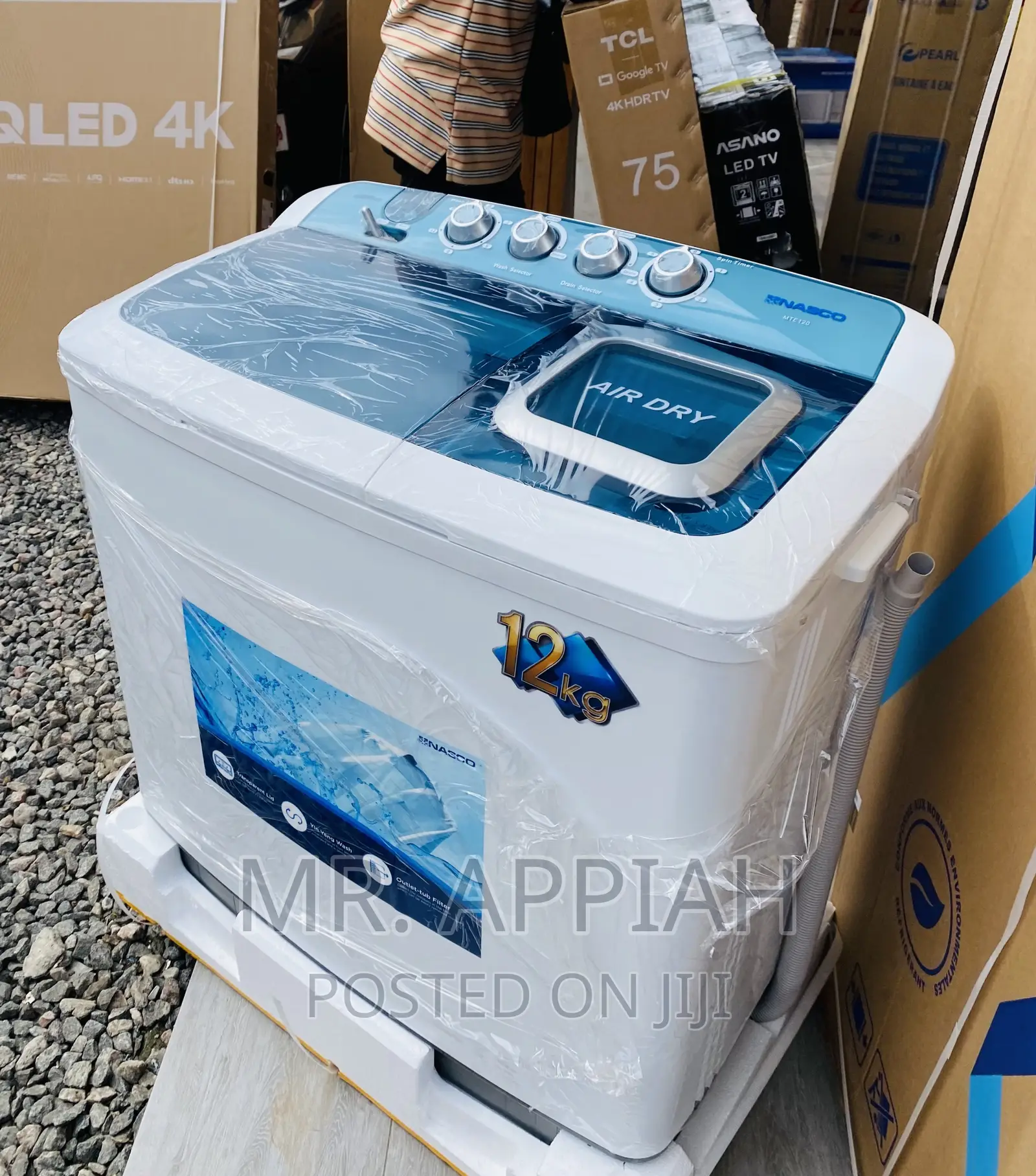 Quality Yet Affordable Nasco 12kg Electric Washing Machine.