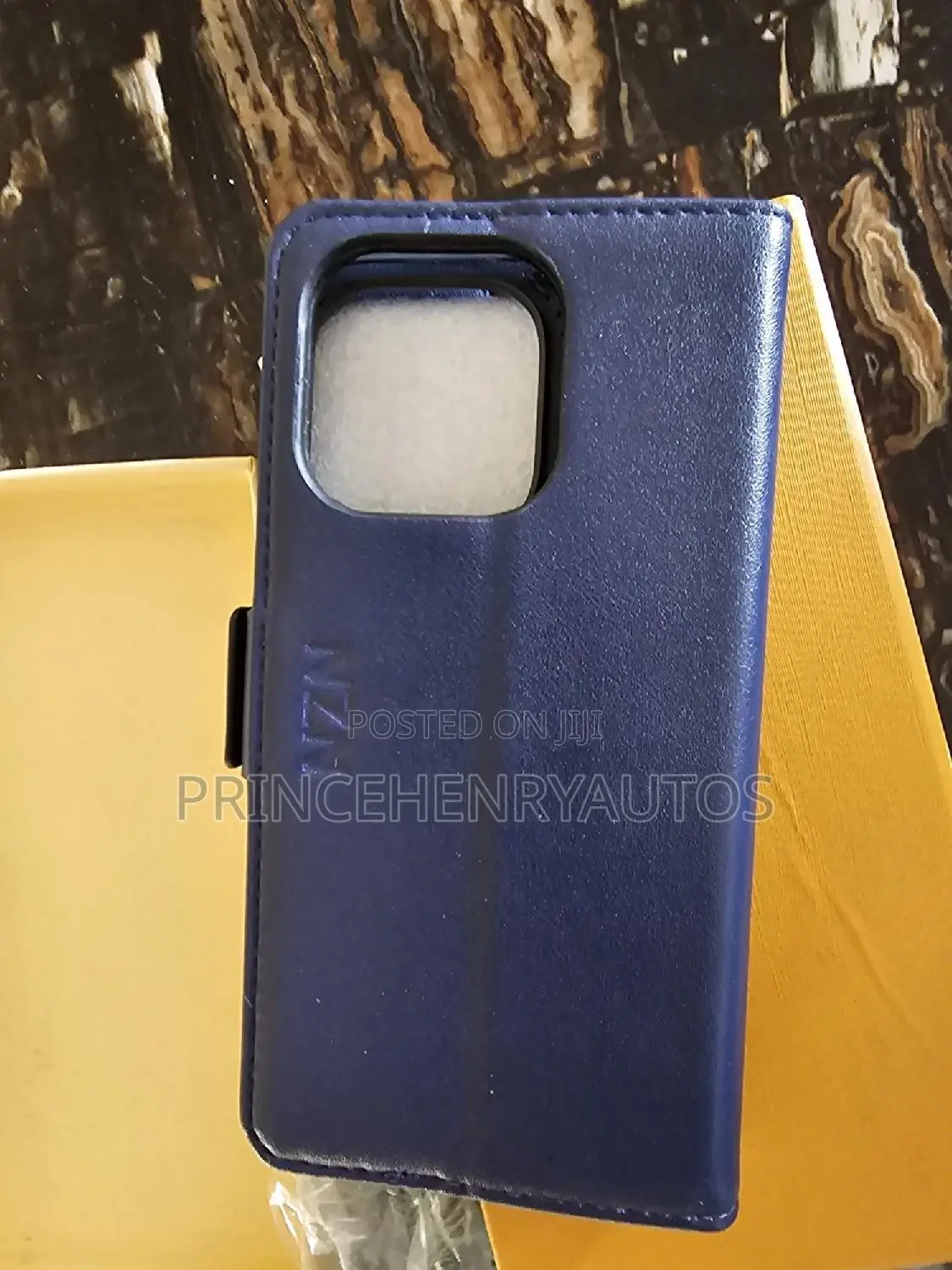 NZN iPhone 14 Pro Wallet Case Genuine Leather