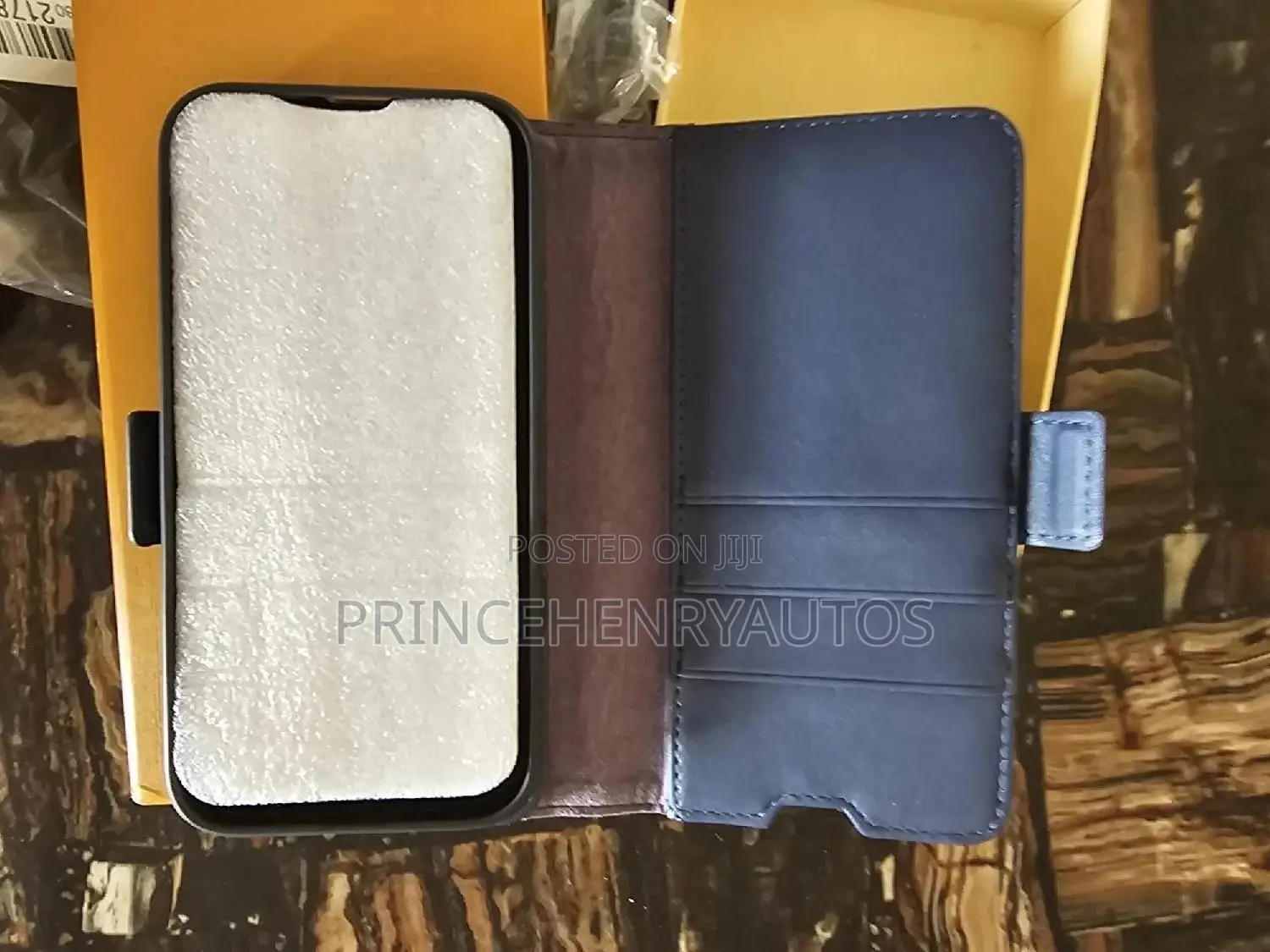 NZN iPhone 14 Pro Wallet Case Genuine Leather