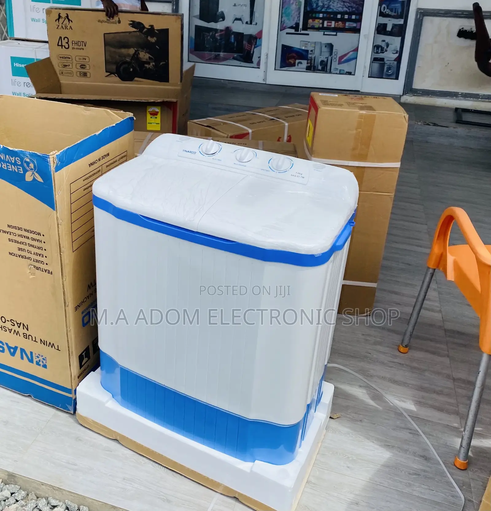 Brand New Nasco 7kg Top Load Electric Washing Machine.