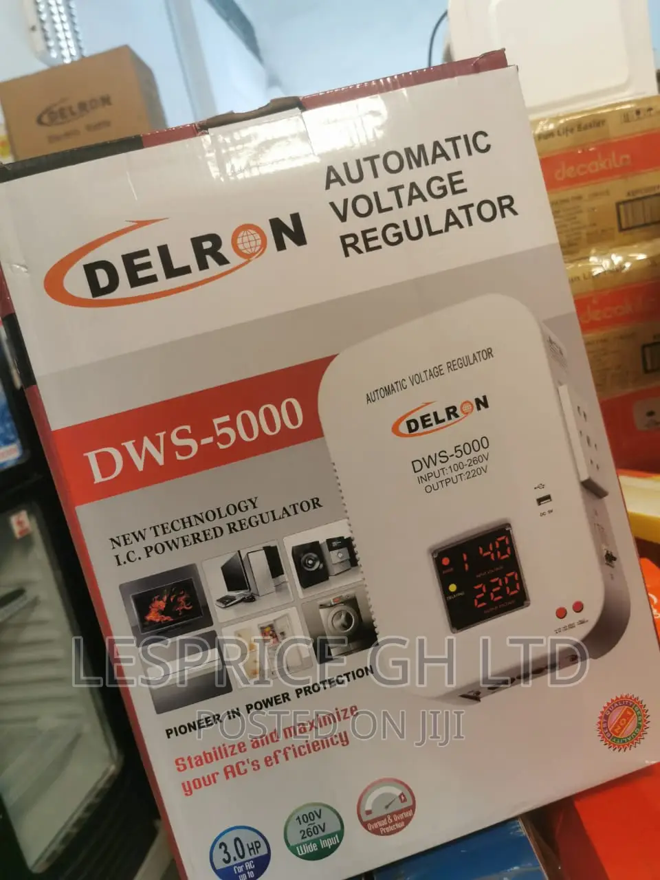 Lasting Delron Wall Mounted DWS-5000 Automatic Voltage 5kva
