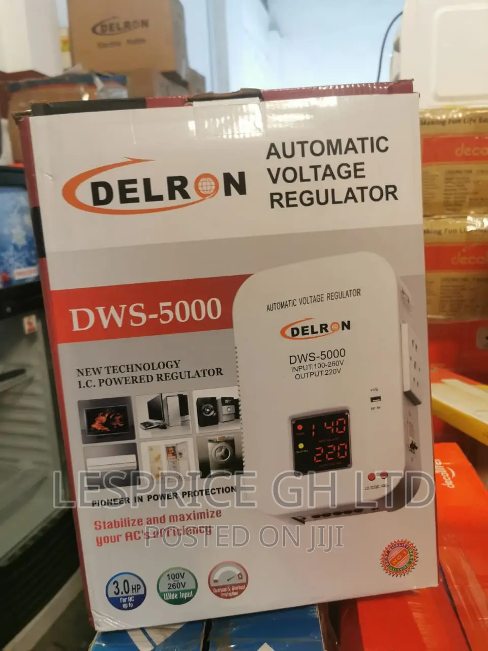 ♡ Delron Wall Mounted DWS-5000 Automatic Voltage 5kva