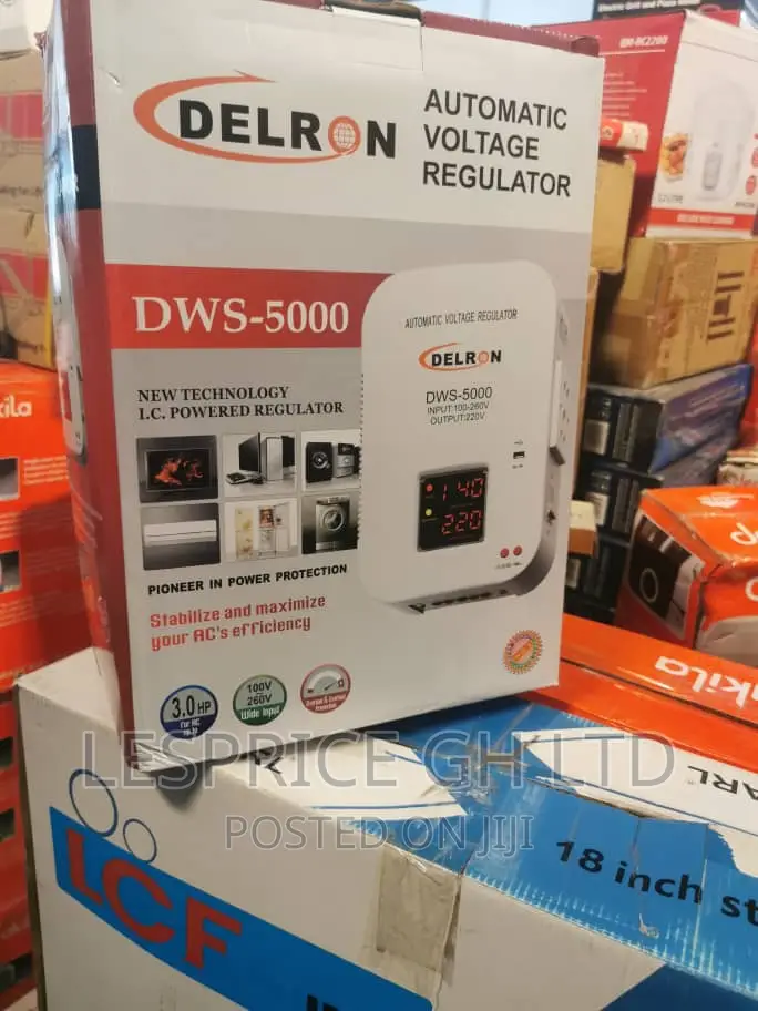 Delron Wall Mounted DWS-5000 Greater Voltage Regulator 5kva