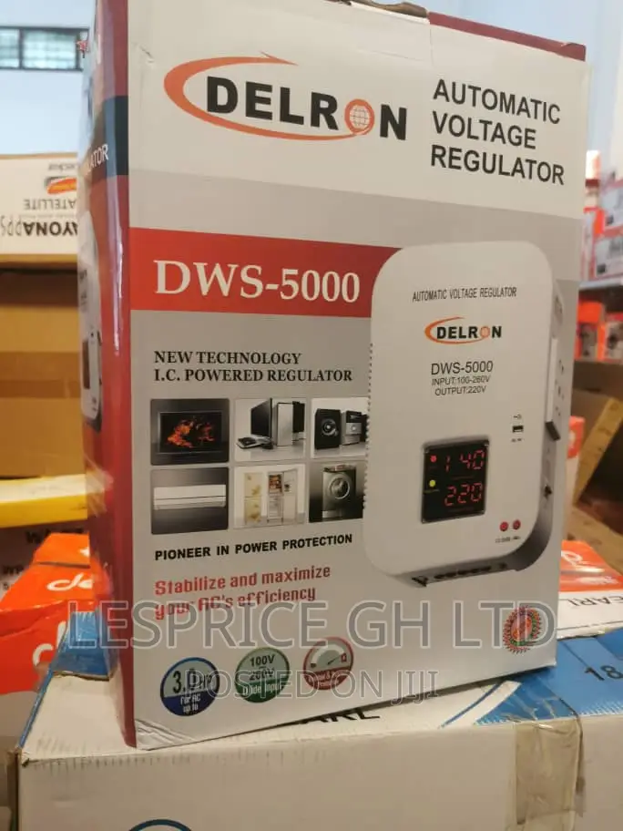 Delron Wall Mounted DWS-5000 Smart Voltage Regulator 5kva