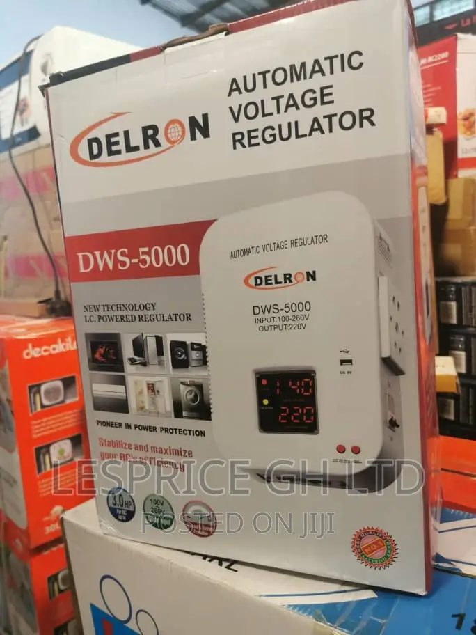 Delron Wall Mounted DWS-5000 Very Nicevoltage Regulator 5kva