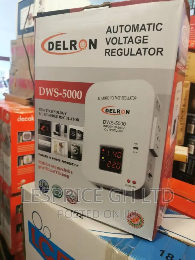 Delron Wall Mounted DWS-5000 Wonderful Voltage Regulator5kva